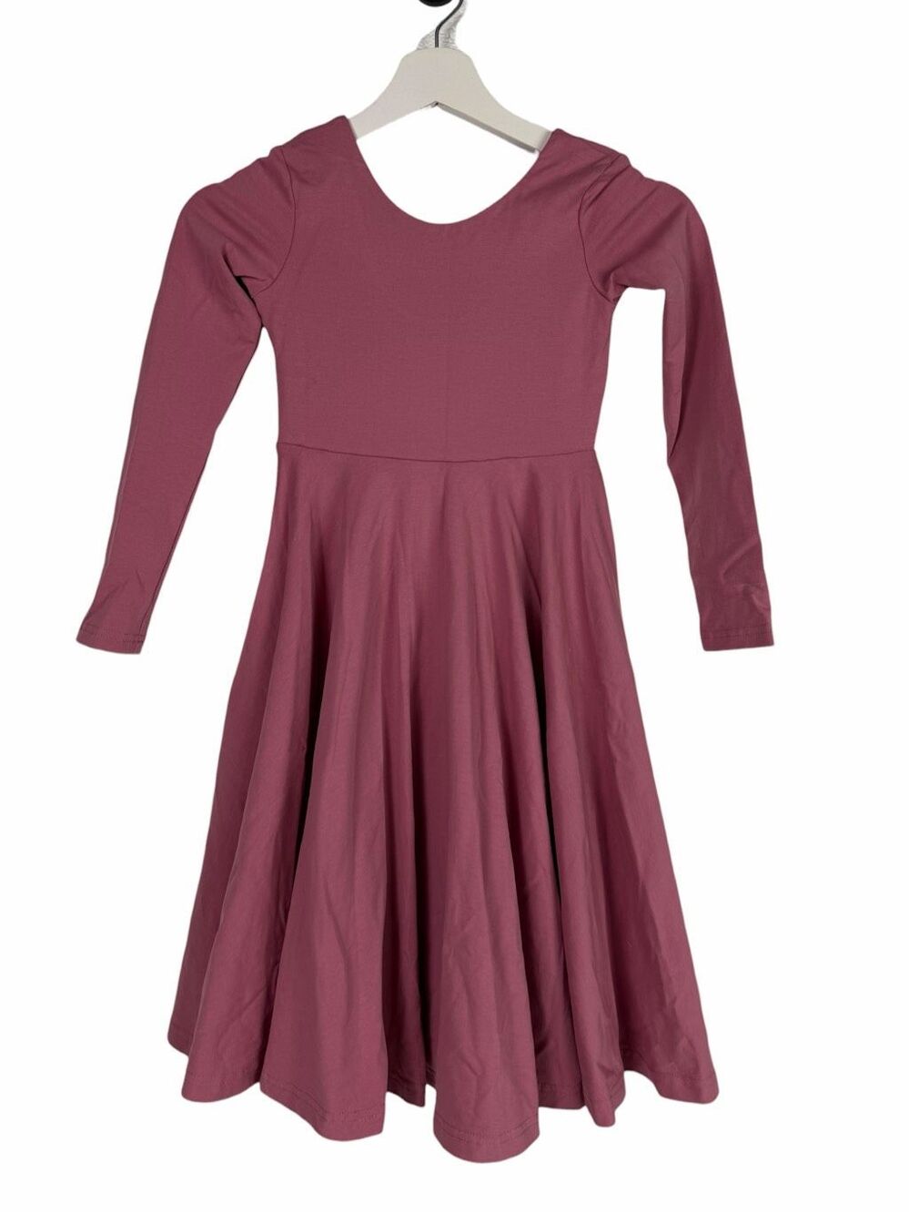 Remie Girl long sleeve scoop back dress size 8 Pink
